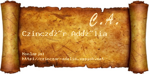 Czinczár Adélia névjegykártya